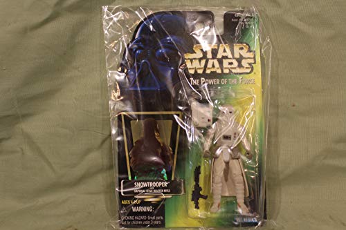 Star Wars "The Power of the Force" SNOWTROOPER With Imperial Blaster Rifle, Freeze Fram Action Slide