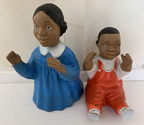 Hand Puppet Vintage 1968 Childcraft Set Of 2 Rupper Boy And Girl - African American Teaching Aids - Very Good Condition