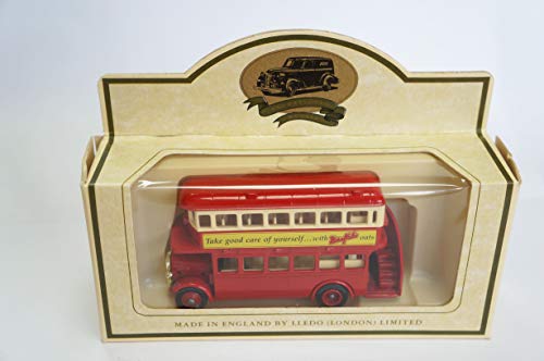 Vintage 1990 Lledo Promotional Models Of Days Gone AEC Regent Morning Oats Double Decker Bus Diecast Replica Model Vehicle - New In Box - Shop Stock Room Find