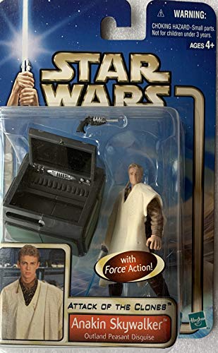 Vintage 2002 Star Wars Episode II Attack Of The Clones Anakin Skywalker Outland Peasant Disguise Action Figure - Brand New Factory Sealed Shop Stock Room Find