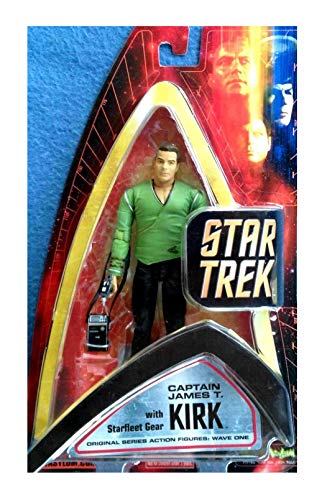 Vintage Art Asylam 2004 Star Trek The Original Series Captain James T Kirk Action Figure - Brand New Factory Sealed Shop Stock Room Find