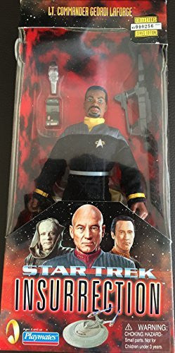 Vintage Star Trek The Next Generation Insurrection Lt. Commander Geordi Laforge Collectors Series Edition Action Figure - Brand New Shop Stock Room Find