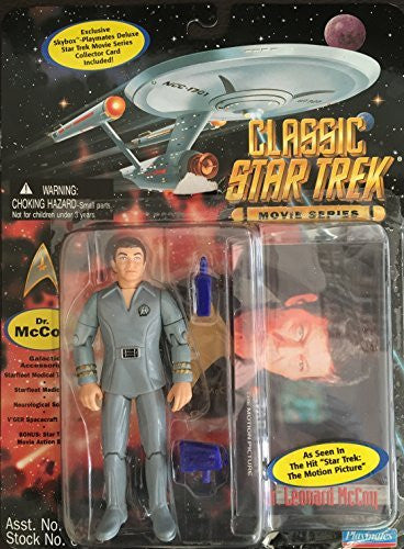 Vintage Playmates 1995 Classic Star Trek The Movie Series Dr. McCoy Action Figure as seen in The Motion Picture - Factory Sealed Shop Stock Room Find