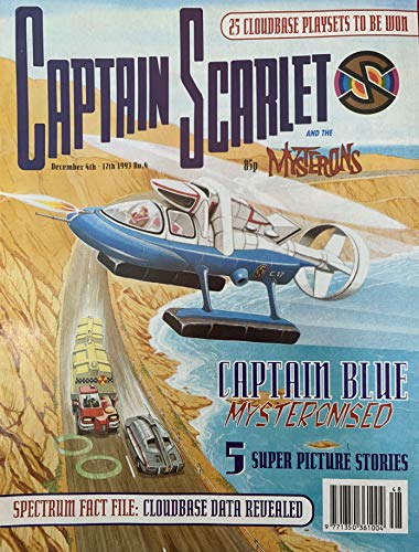 Comic Vintage Ultra Rare Captain Scarlet And The Mysterons Fourth Issue Magazine December 4th 1993 No. 4 - Former Shop Stock