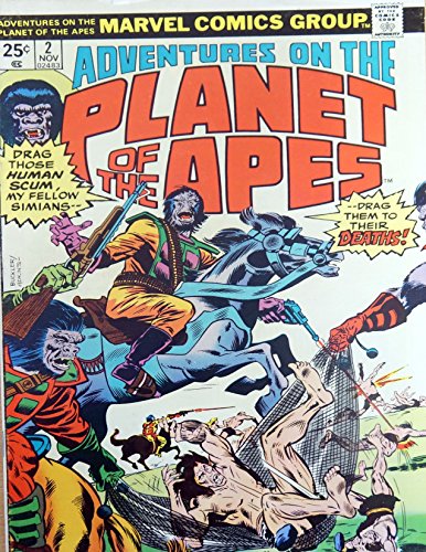 Vintage Marvel Comics Group Adventures On The Planet Of The Apes Comic Issue No. 2 - November 1975 Ex Comic Shop Stock [Unknown Binding]