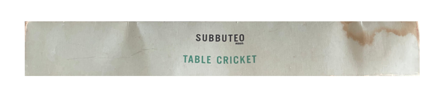 Vintage 1967 Subbuteo Test Match Edition - Table Cricket Game - The Replica Of Test And County Cricket - 100% Complete In The Original Box