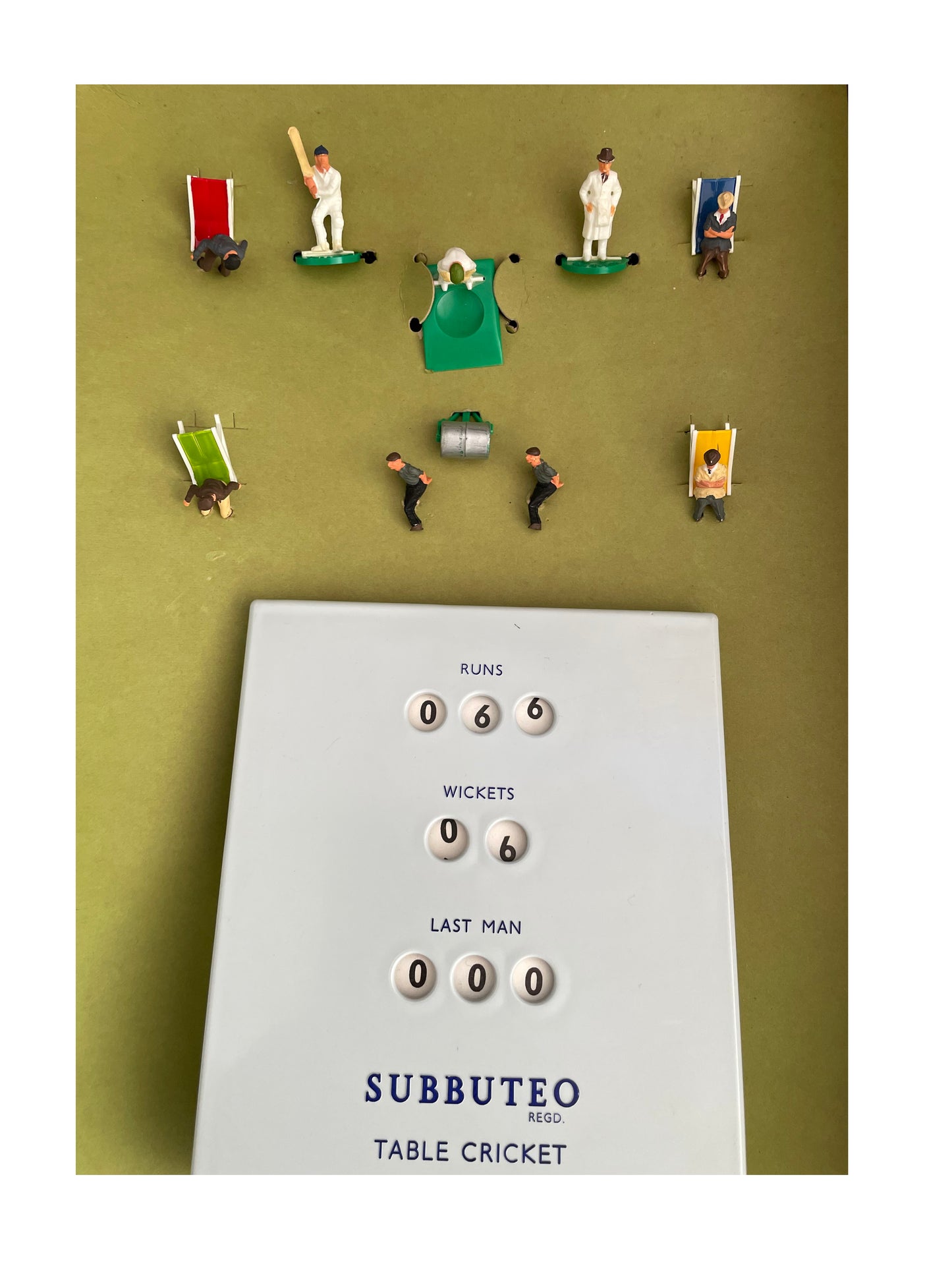 Vintage 1967 Subbuteo Test Match Edition - Table Cricket Game - The Replica Of Test And County Cricket - 100% Complete In The Original Box