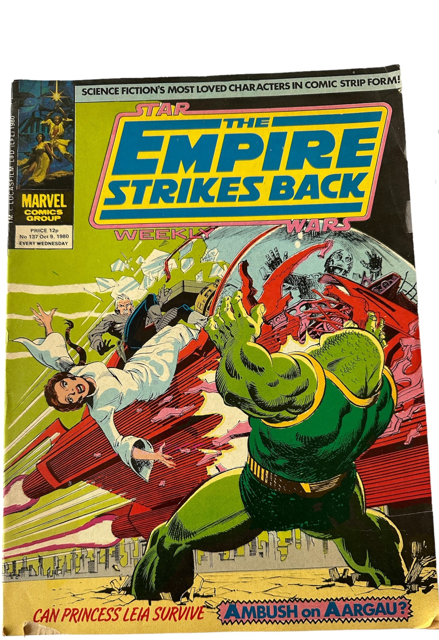 Vintage Star Wars The Empire Strikes Back Weekly Comic Issue Number 137 - Oct 9th 1980 - Very Good Condition