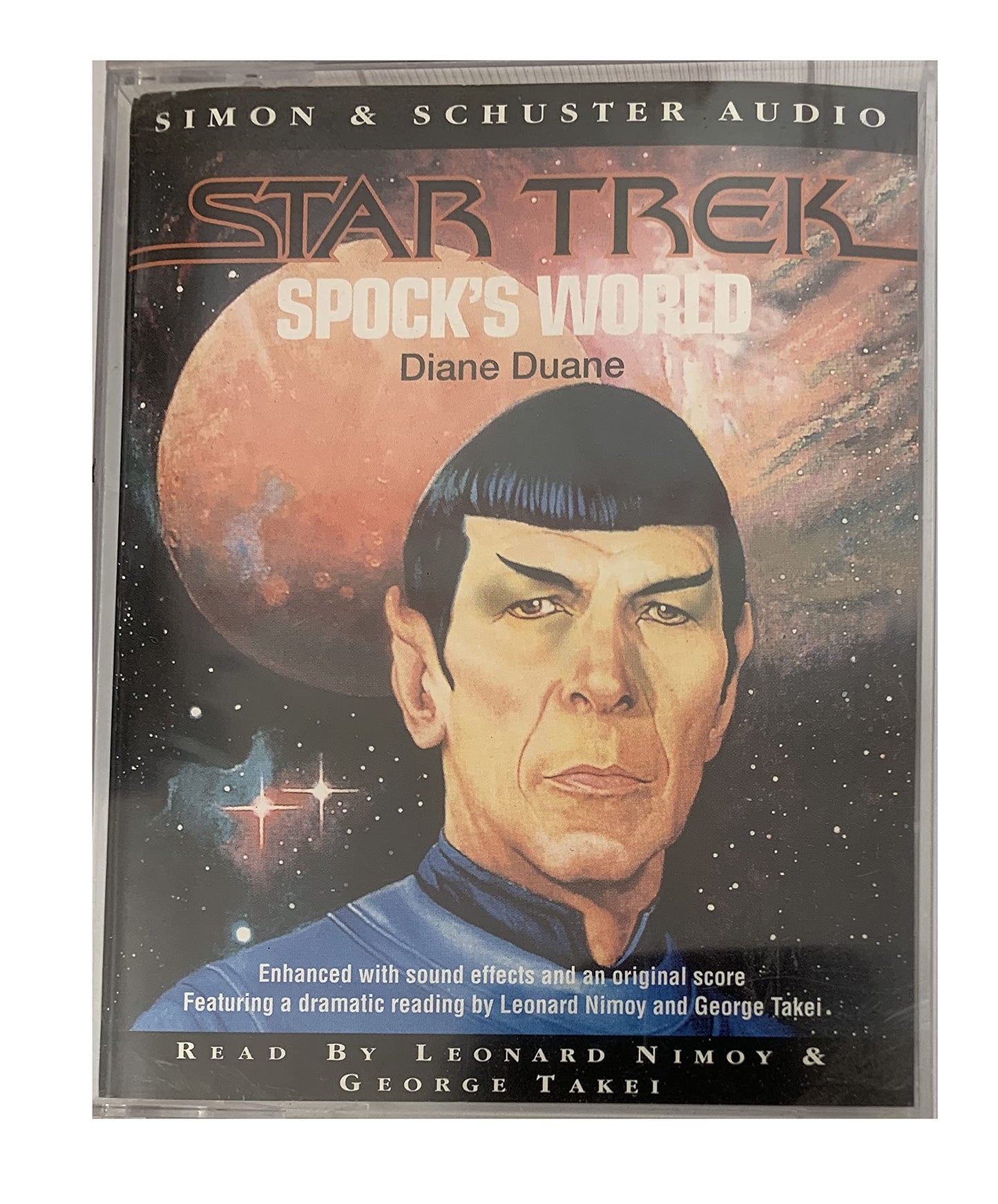 Vintage 1989 Star Trek : Spocks World - Simon & Schuster Double Audio Cassette Read By Leonard Nimoy and George Takei - Shop Stock Room Find
