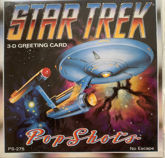 Card Vintage Star Trek The Original Series 3D Greeting PS-275 No Excape Factory Sealed Shop Stock Room Find