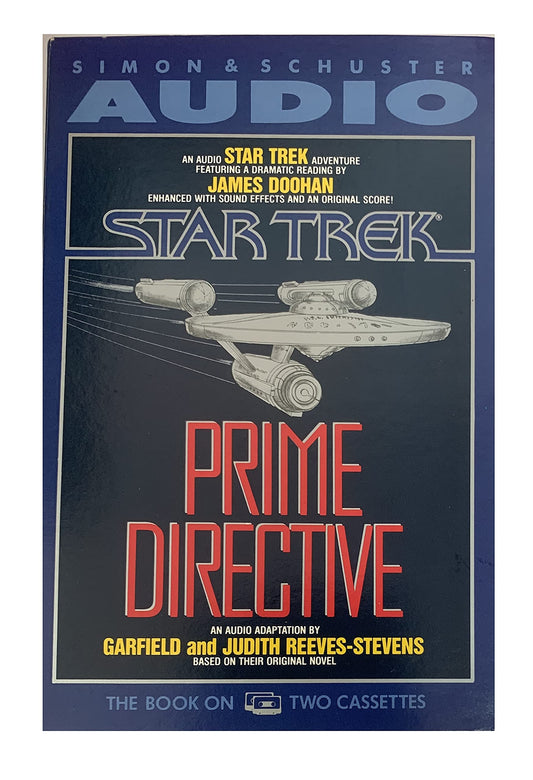 Vintage 1990 Star Trek : The Prime Directive - Simon & Schuster Double Audio Cassette Read By James Doohan - Shop Stock Room Find