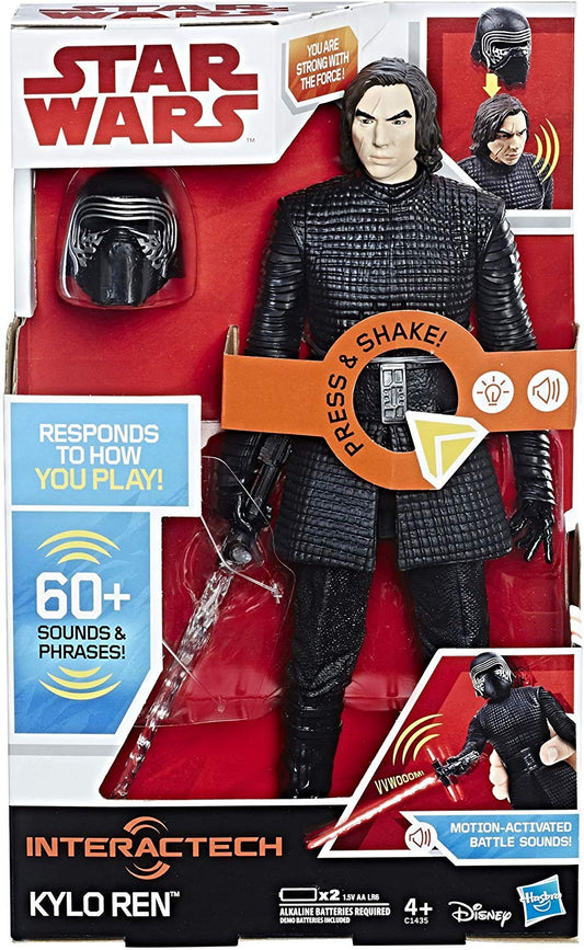 Star Wars Electronic Interactive Interactech Kylo Ren 12 Inch Motion Activated Action Figure - Brand New Factory Sealed