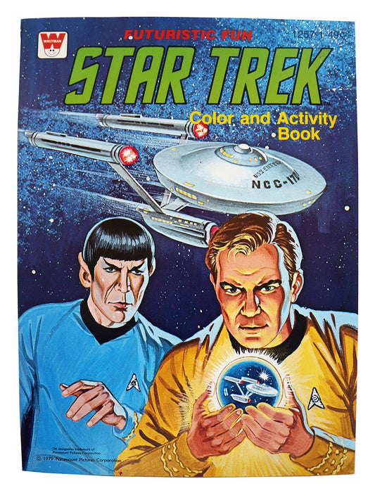 Vintage 1978 Star Trek Futuristic Fun Colour And Activity Book - Shop Stock Room Find