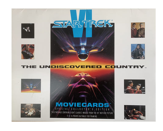 Vintage Star Trek VI The Undiscovered Country Special Collectors Edition Set Of 8 Lobby Movie Cards - Former Shop Counter Display Set