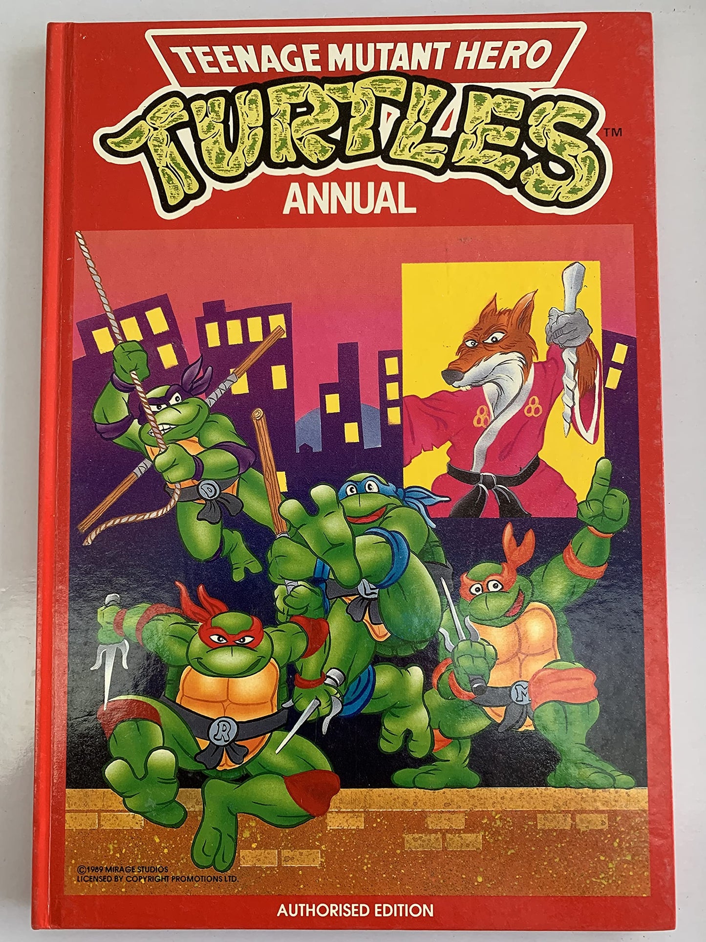 Vintage 1990 Teenage Mutant Hero Turtles Annual