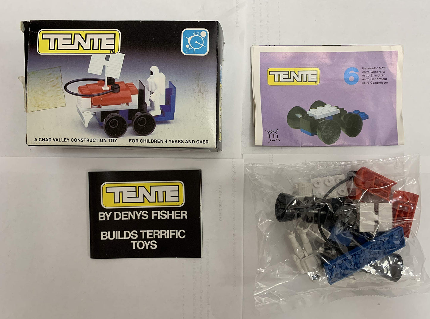 Vintage 1970's Tente Astro Energiser Building Blocks Toy Set No. 06306 - A Chad Valley Construction Toy By Denys Fisher - Shop Stock Room Find