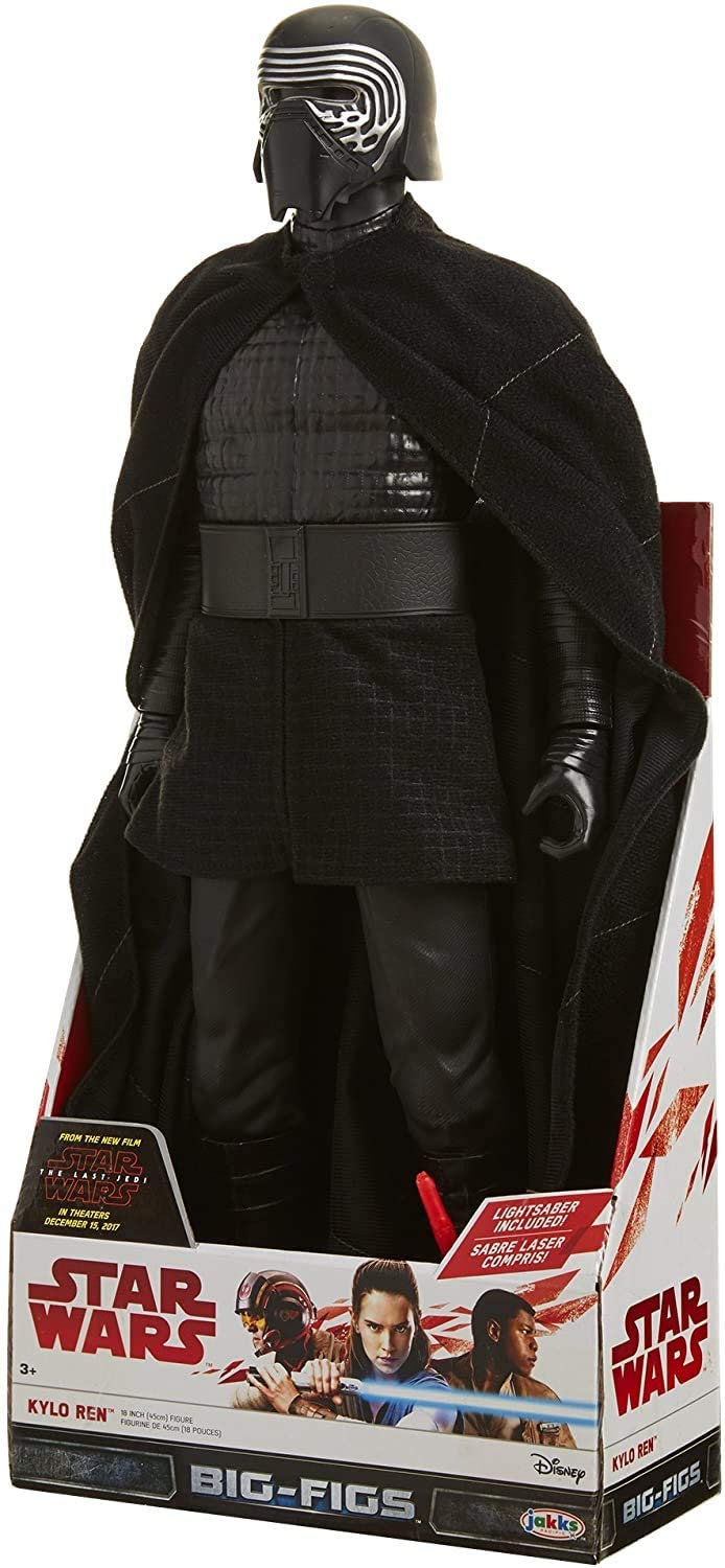 Star Wars The Last Jedi Sith Lord Kylo Ren 18 Inch Action Figure With Red  Lightsaber - Brand New Factory Sealed Shop Stock Room Find