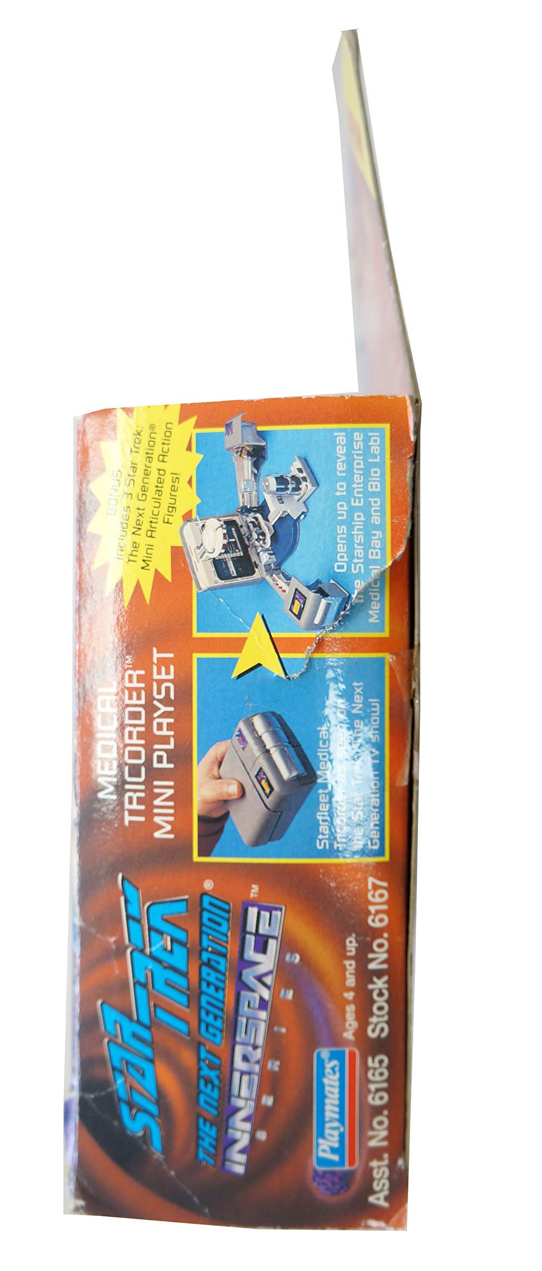 Vintage Playmates 1996 Star Trek The Next Generation Innerspace Series Medical Tricorder Mini Playset With Three Mini Figures - Brand New Factory Sealed Shop Stock Room Find