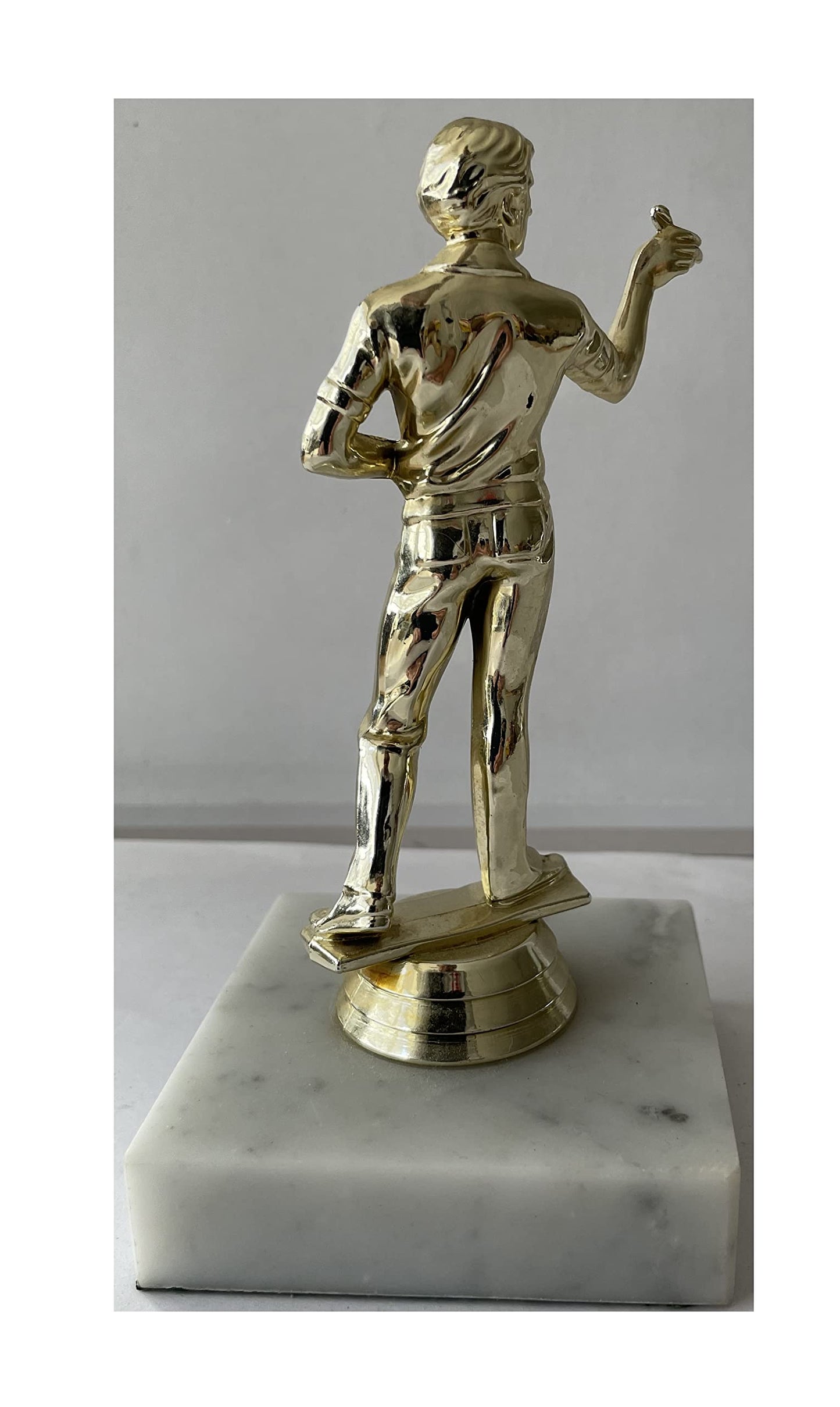 Vintage 1970's Darts Champion Winners Trophie On Marble Base