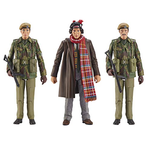 Dr Doctor Who UNIT 1975 The Terror Of The Zygons Collector Action Figure set - Brand New Factory Sealed