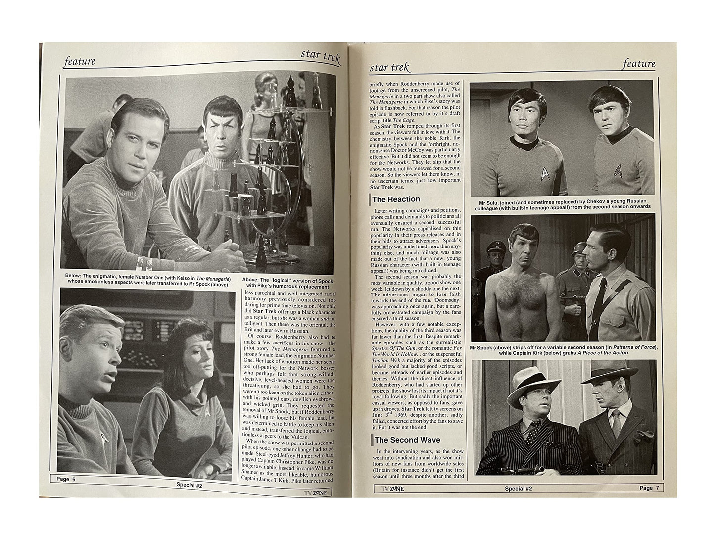 Vintage TV Zone - The Magazine Of Cult Television Special No. 2 - Star Trek 25th Anniversary Magazine - Brand New Shop Stock Room Find