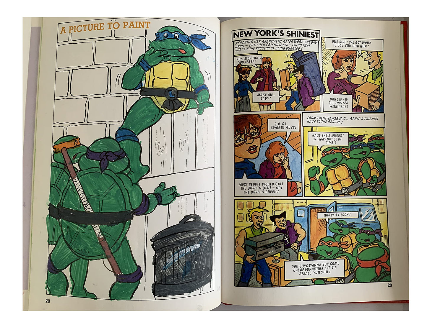 Vintage 1990 Teenage Mutant Hero Turtles Annual