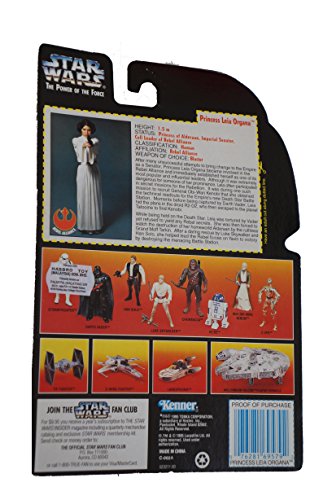 Vintage 1995 Star Wars The Power Of The Force Red Card Princess Leia Organa Action Figure - Brand New Factory Sealed Shop Stock Room Find