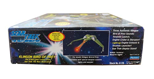 Vintage Playmates 1995 Star Trek The Next Generation Collectors Edition Electronic Klingon Bird Of Prey Replica Model Space Ship - Brand New Factory Sealed Shop Stock Room Find