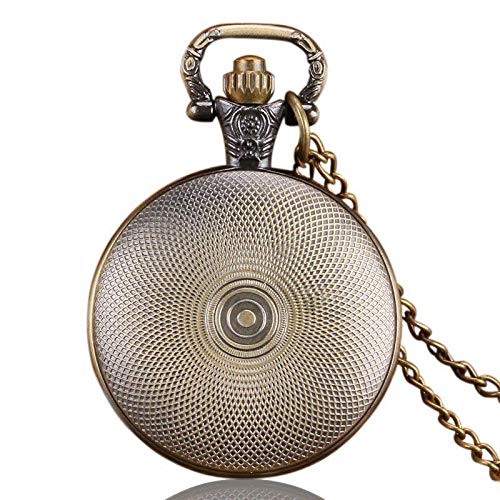 Darth Vader Star Wars Bronze Novelty Pocket Watch Necklace On 80cm