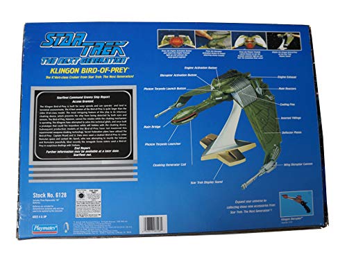 Vintage Playmates 1995 Star Trek The Next Generation Collectors Edition Electronic Klingon Bird Of Prey Replica Model Space Ship - Brand New Factory Sealed Shop Stock Room Find