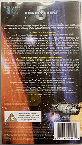 Babylon 5: Volume 23 - A Day In The Strife/Gethsemane [VHS] [1994] [VHStape] [1997] …