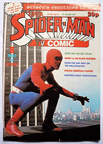 Vintage Marvel Comics 1981 Super Spider-Man TV Comic Issue No. 459 December 23rd 1981 - Ex Shop Stock …