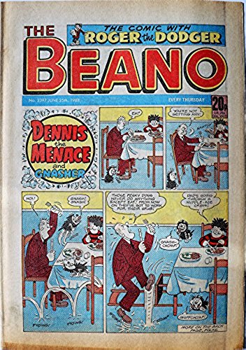 Vintage Rare The Beano Weekly Comic Magazine No. 2397 Boys And Girls Comic Every Thursday 25th June 1988 By D C Thomson & Co …