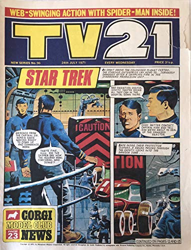 Vintage Ultra Rare TV21 Comic Magazine Issue No.96 24th July 1971 …