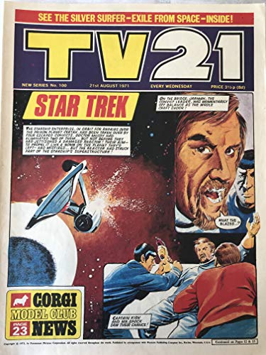 Vintage Ultra Rare TV21 Comic Magazine Issue No.100 21st August 1971 …