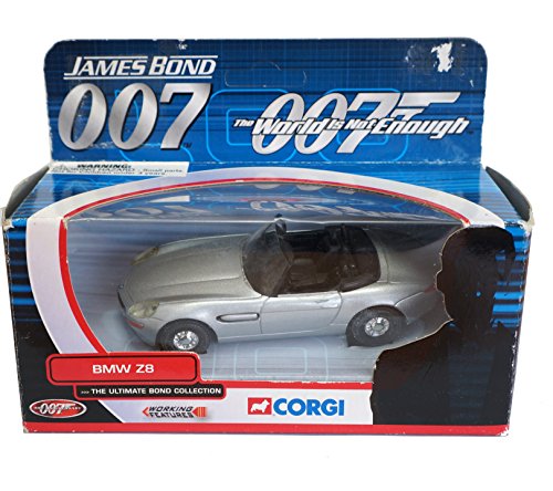 Vintage 2002 Corgi James Bond 007 The World Is Not Enough - The Ultimate Bond Collection - BMW Z8 1:36 Scale Die-Cast Car Vehicle Replica Number TY05002 - Brand New Shop Stock Room Find