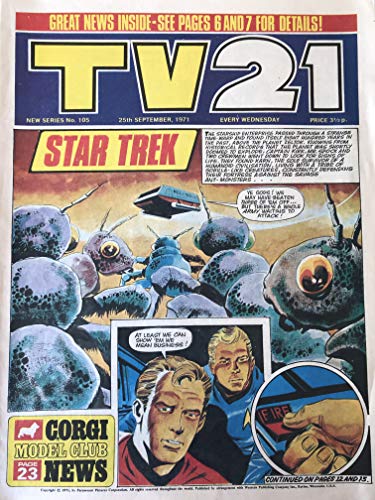 Vintage Ultra Rare TV21 Comic Magazine Issue No.105 25th September 1971 …