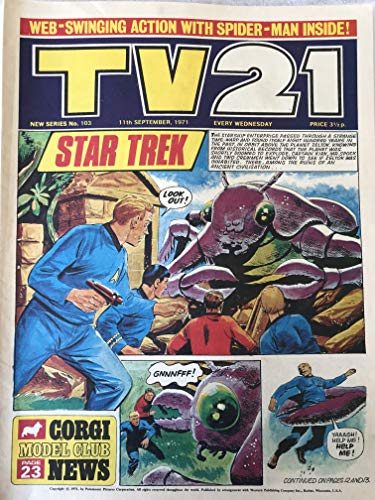 Vintage Ultra Rare TV21 Comic Magazine Issue No.103 11th September 1971 …