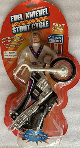 Vintage Slinky 2006 Ultra Rare Evel Knievel Friction Powered Stunt Cycle - Brand New Factory Sealed Shop Stock Room Find