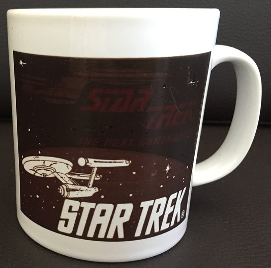 Vintage Star Trek 1992 The Original Series And The Next Generation Magic Mug Disappearing USS Enterprise - Brand New Shop Stock Room Find