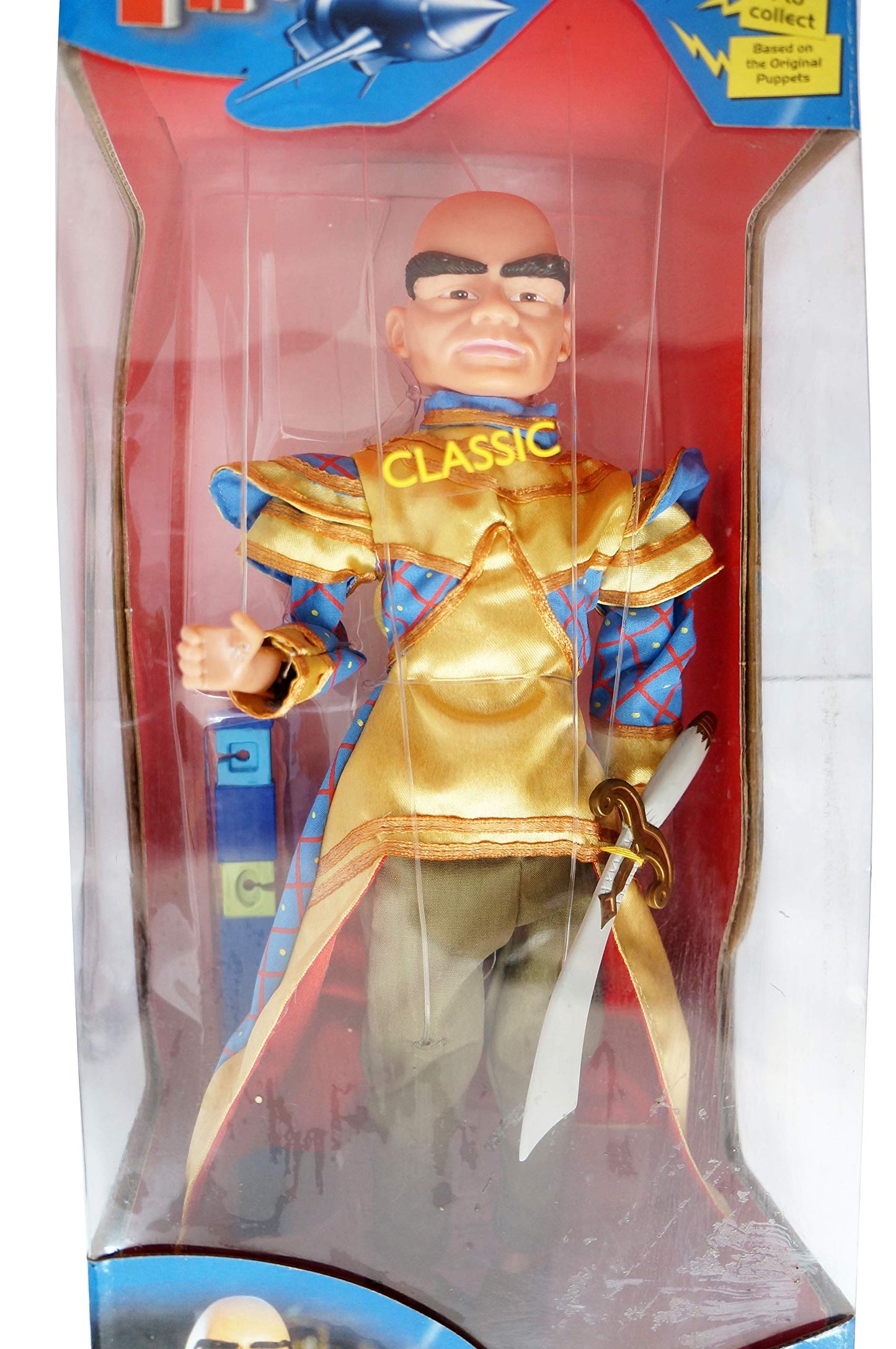 Vintage 1999 Gerry Andersons Thunderbirds Vintage The Hood 12 Inch Supermarionette Pelham String Puppet - Brand New Factory Sealed Shop Stock Room Find