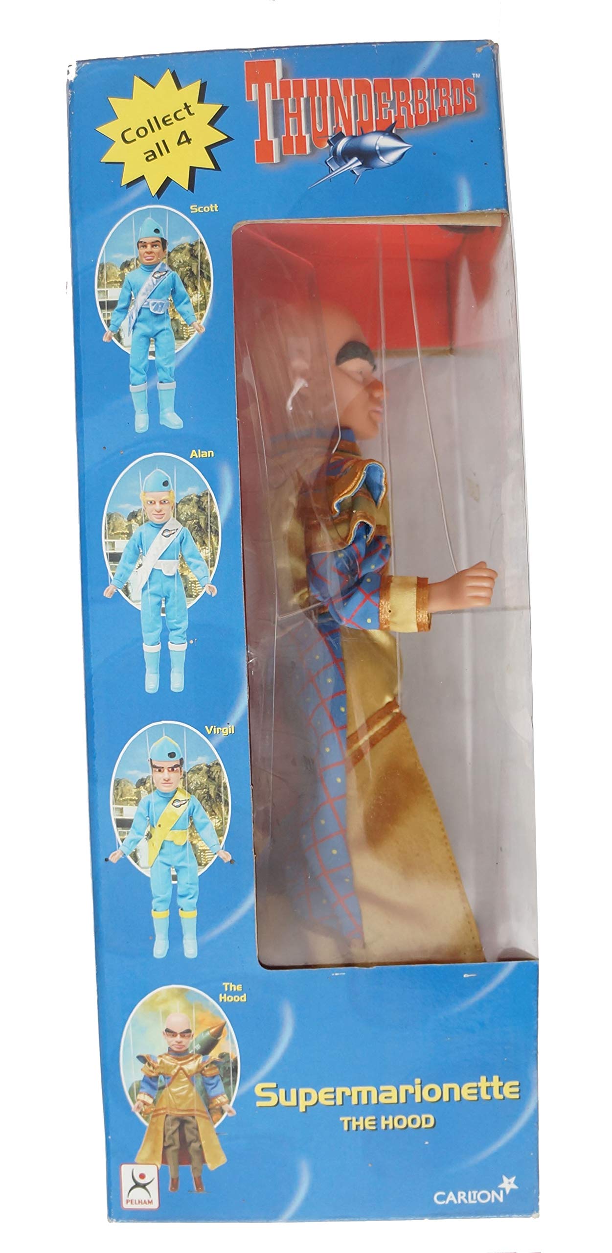 Vintage 1999 Gerry Andersons Thunderbirds Vintage The Hood 12 Inch Supermarionette Pelham String Puppet - Brand New Factory Sealed Shop Stock Room Find