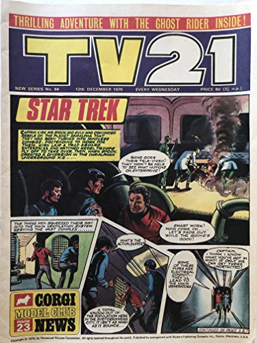 Vintage Ultra Rare TV21 Comic Magazine Issue No. 64 12th December 1970 …