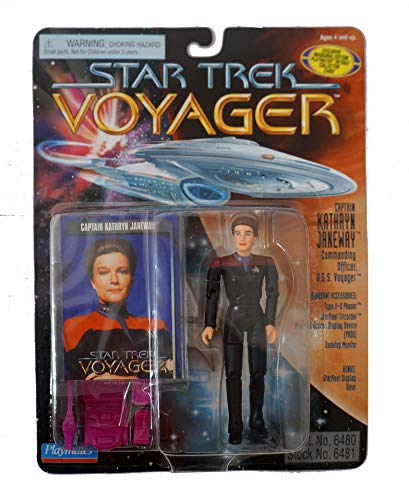 Vintage Playmates 1995 Star Trek Voyager Captain Kathryn Janeway Action Figure - Brand New Factory Sealed Shop Stock Room Fin