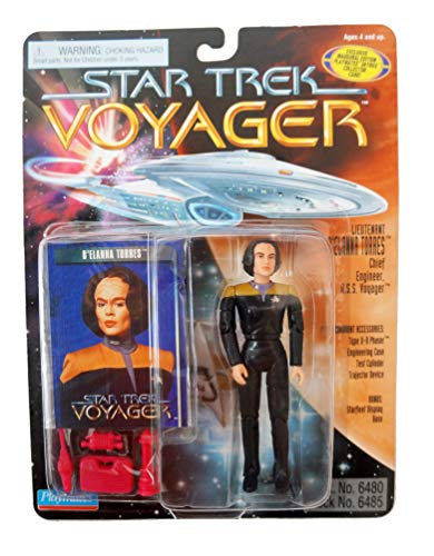 Vintage Playmates 1995 Star Trek Voyager Lieutenant B'elanna Torres Chief Engineer Action Figure - Brand New Factory Sealed Shop Stock Room Find