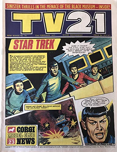 Vintage Ultra Rare TV21 Comic Magazine Issue No.73 13th February 1971 …