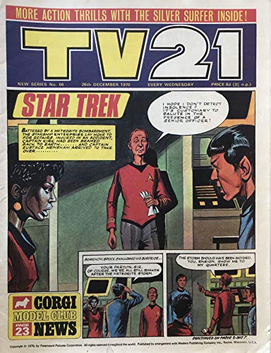 Vintage Ultra Rare TV21 Comic Magazine Issue No. 66 26th December 1970 …