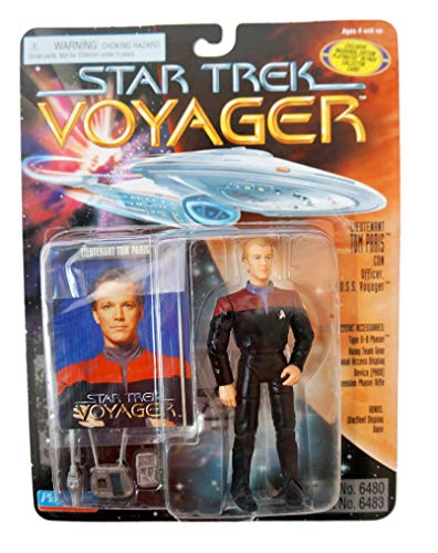 Vintage 1995 Playmates Star Trek Voyager Con Officer Tom Paris Action Figure - Brand New Factory Sealed Shop Stock Room Find