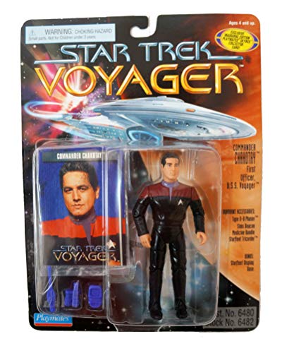 Vintage Playmates 1995 Star Trek Voyager Commander Chakotay First Officer Action Figure - Brand New Factory Sealed Shop Stock Room Find