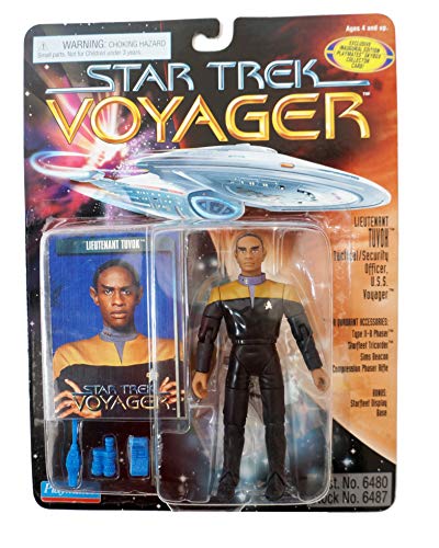 Vintage 1995 Star Trek Voyager Lieutenant Tuvok Tactical Security Officer Action Figure - Brand New Factory Sealed Shop Stock Room Find